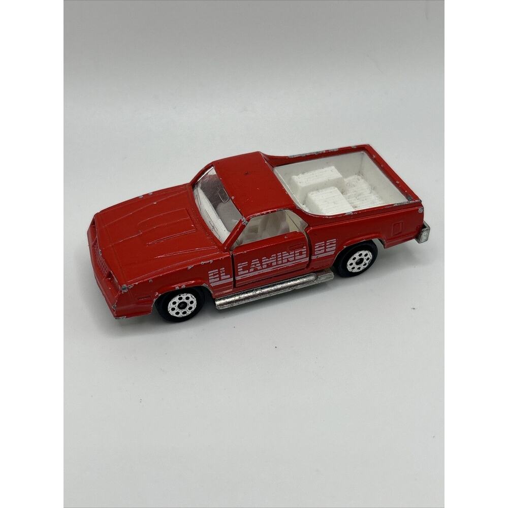 Majorette El Camino SS #296 Red With Hitch Cool Doors Open Made In France 1:59